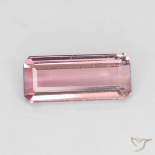 1.86ct Natürlicher Hellrosa Kaugummi Turmalin, Smaragdschliff, VS