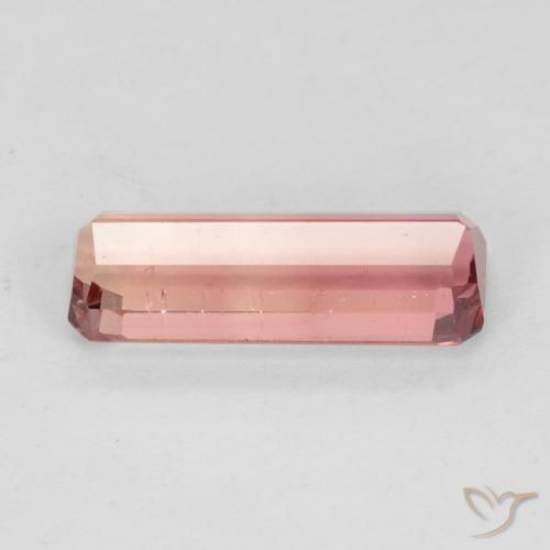 9,17 ctw natürlicher orange-rosa Turmalin, Oktagonschliff, VS