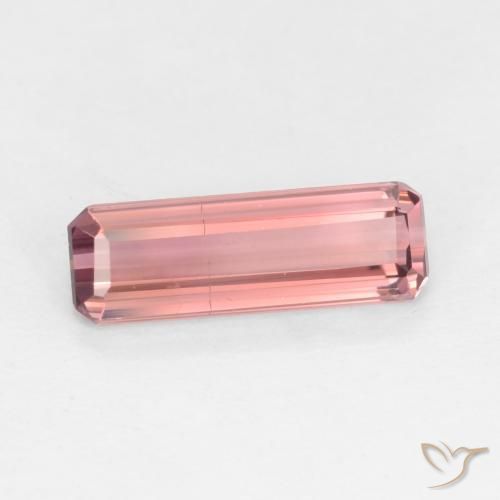 9,17 ctw natürlicher orange-rosa Turmalin, Oktagonschliff, VS