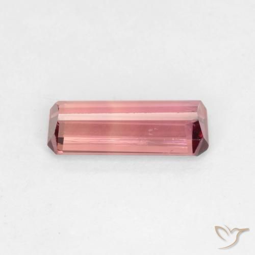9,17 ctw natürlicher orange-rosa Turmalin, Oktagonschliff, VS-SI