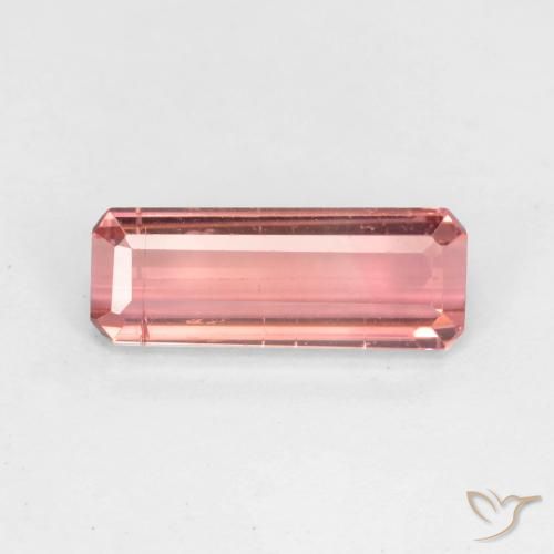 1.64ct Natürlicher Intensives Rosa Turmalin, Smaragdschliff, VS-SI