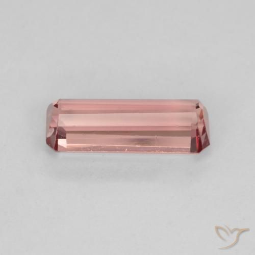 9,17 ctw natürlicher orange-rosa Turmalin, Oktagonschliff, VS-SI