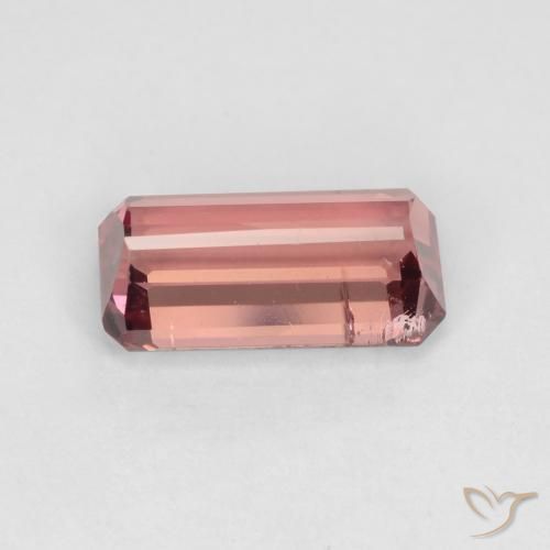 9,17 ctw natürlicher orange-rosa Turmalin, Oktagonschliff, SI