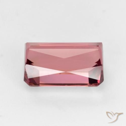 9,17 ctw natürlicher orange-rosa Turmalin, Oktagonschliff, VS-SI