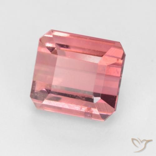 9,17 ctw natürlicher orange-rosa Turmalin, Oktagonschliff, VS-SI
