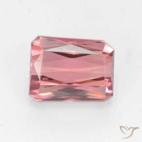 2.70ct Natürlicher orange-rosa Turmalin, Smaragdschliff, VVS-VS