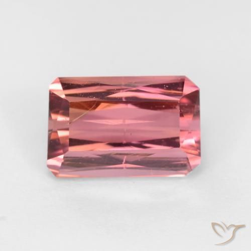 9,17 ctw natürlicher Dunkelpink Turmalin, Oktagonschliff, SI