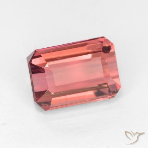 2.83ct Natürlicher Dunkelpink Turmalin, Smaragdschliff, SI