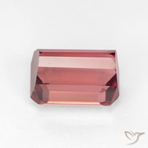 9,17 ctw natürlicher Dunkelpink Turmalin, Oktagonschliff, SI