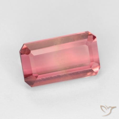 9,17 ctw natürlicher Dunkelpink Turmalin, Oktagonschliff, VS-SI