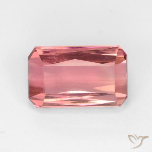3.03ct Natürlicher Dunkelpink Turmalin, Smaragdschliff, VS-SI