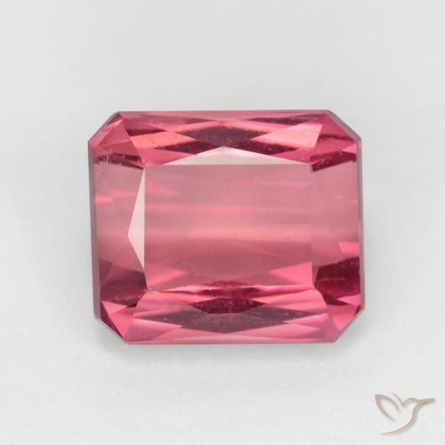 2.28ct Natürlicher hellrosa Turmalin, Smaragdschliff, VS-SI
