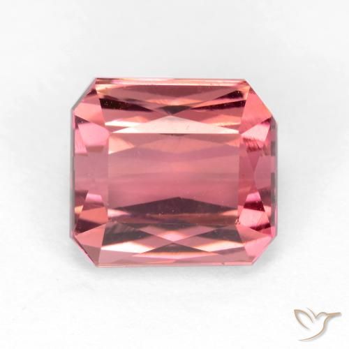 2.88ct Natürlicher hellrosa Turmalin, Oktagonschliff, VS, Photo A