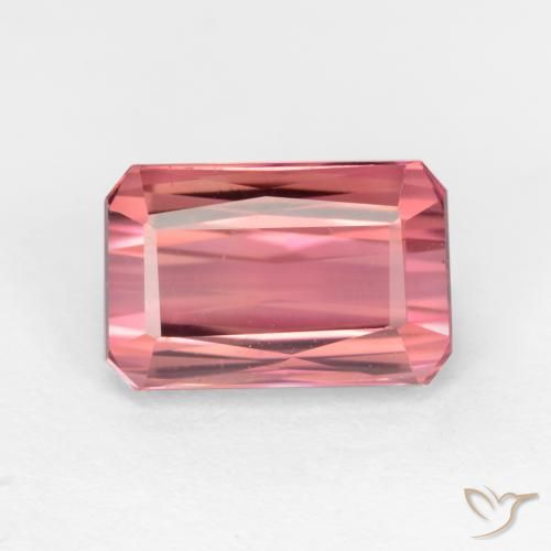 2.53ct Natürlicher Kaugummi Rosa Turmalin, Smaragdschliff, VS