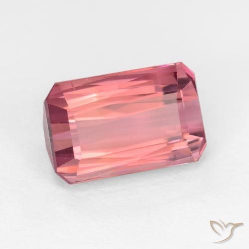 9,17 ctw natürlicher Kaugummi Rosa Turmalin, Oktagonschliff, VS