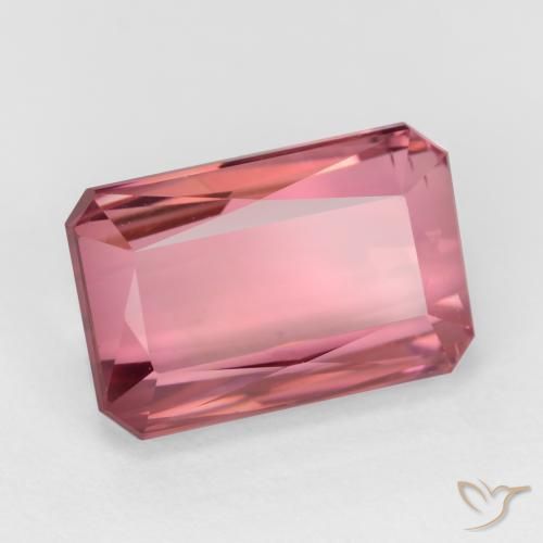 2.60ct Natürlicher Pink-Ton Turmalin, Smaragdschliff, VS