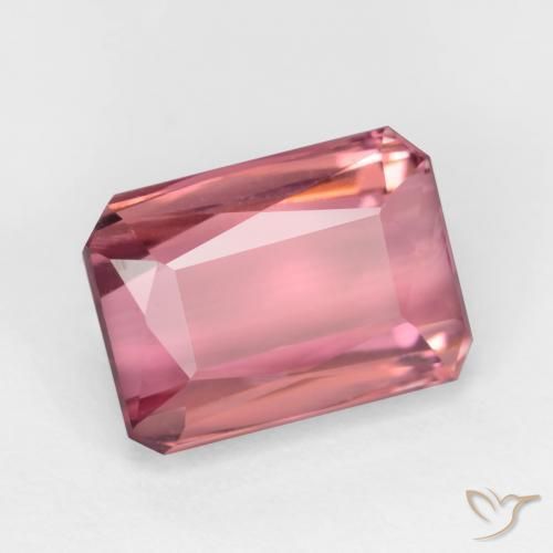 9,17 ctw natürlicher Kaugummi Rosa Turmalin, Oktagonschliff, VS-SI