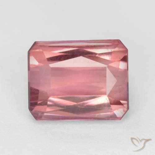2.71ct Natürlicher Kaugummi Rosa Turmalin, Smaragdschliff, VS-SI