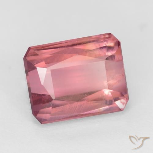 9,17 ctw natürlicher Kaugummi Rosa Turmalin, Oktagonschliff, VS-SI