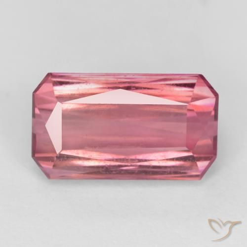 2.45ct Natürlicher Kaugummi Rosa Turmalin, Smaragdschliff, SI