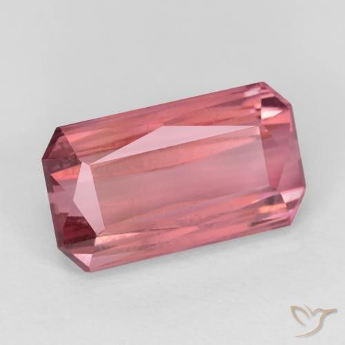 9,17 ctw natürlicher Kaugummi Rosa Turmalin, Oktagonschliff, SI