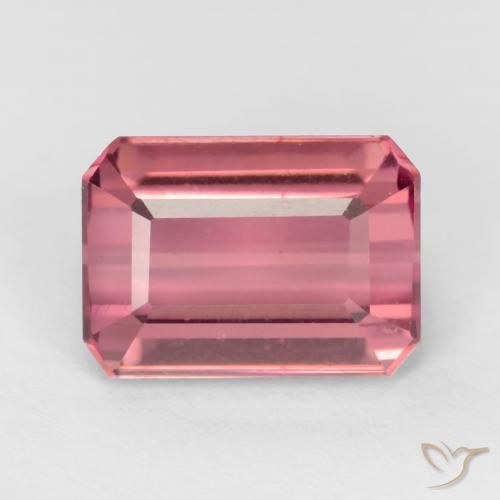 2.47ct Natürlicher Kaugummi Rosa Turmalin, Smaragdschliff, VS