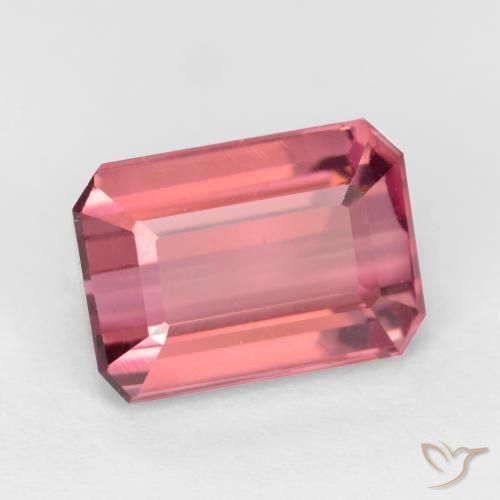 9,17 ctw natürlicher Kaugummi Rosa Turmalin, Oktagonschliff, VS