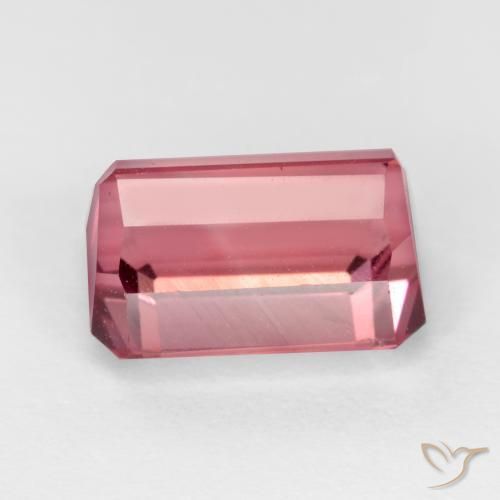 9,17 ctw natürlicher Kaugummi Rosa Turmalin, Oktagonschliff, VS