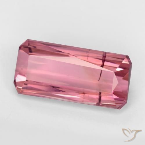 9,17 ctw natürlicher Kaugummi Rosa Turmalin, Oktagonschliff, SI