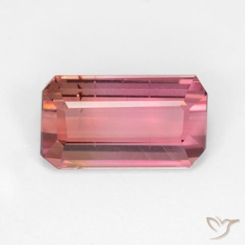 3.04ct Natürlicher Fruchtpunsch Rot Turmalin, Oktagonschliff, SI, Photo A