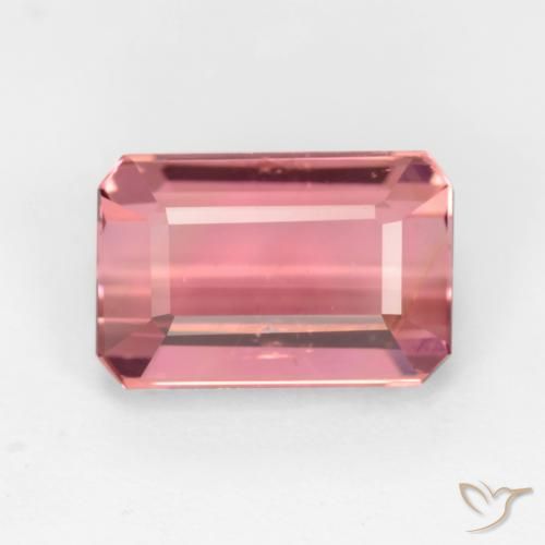 3.36ct Natürlicher Kaugummi Rosa Turmalin, Smaragdschliff, VS-SI