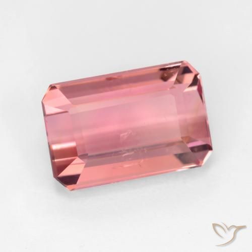 9,17 ctw natürlicher Kaugummi Rosa Turmalin, Oktagonschliff, VS-SI