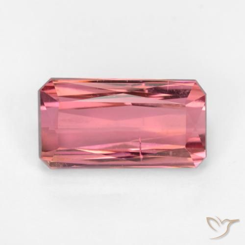3.63ct Natürlicher hellrosa Turmalin, Smaragdschliff, SI