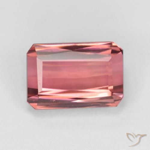 2.87ct Natürlicher tiefrosa Turmalin, Oktagonschliff, VVS-VS, Photo A