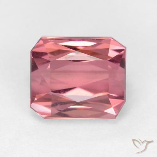 2.17ct Natürlicher Kaugummi Rosa Turmalin, Smaragdschliff, VS
