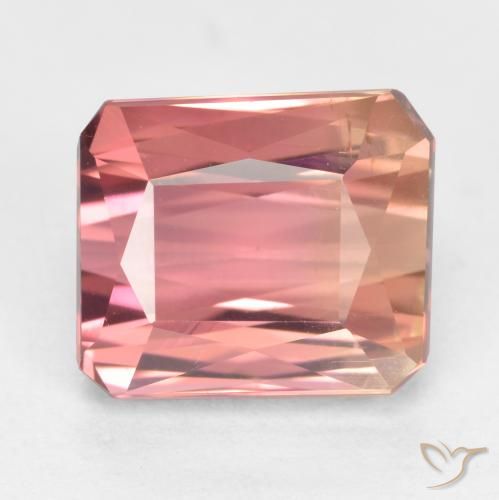 2.55ct Natürlicher Mittelrosa Turmalin, Smaragdschliff, VS