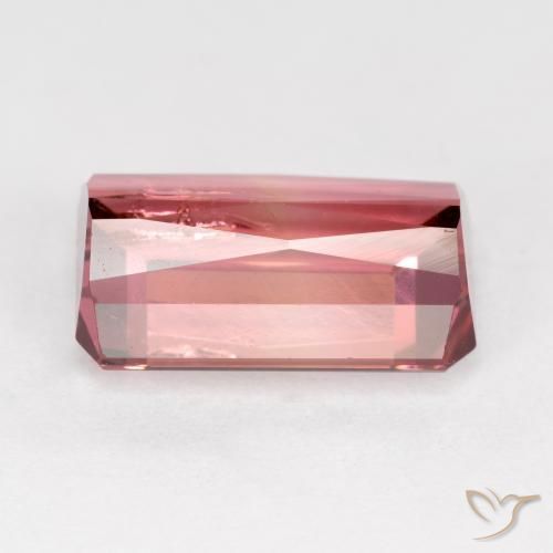 9,17 ctw natürlicher rötlich-rosa Turmalin, Oktagonschliff, SI