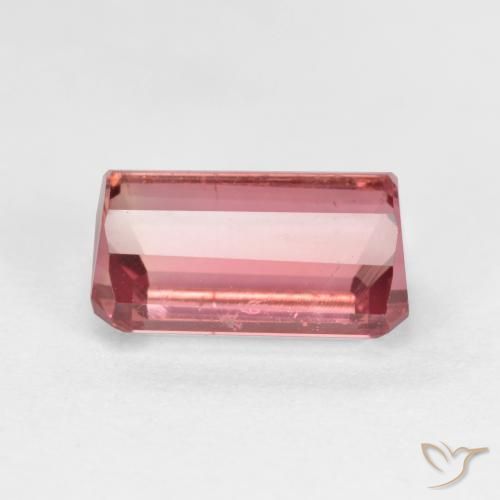 9,17 ctw natürlicher orange-rosa Turmalin, Oktagonschliff, VS