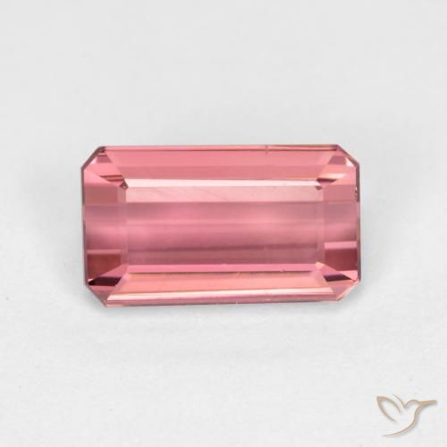 1.41ct Natürlicher Intensives Rosa Turmalin, Smaragdschliff, VVS-VS
