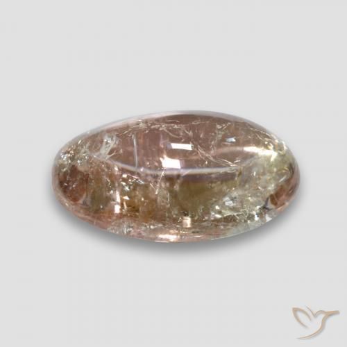 9,17 ctw natürlicher hellgelb Turmalin, Oval, Transparent