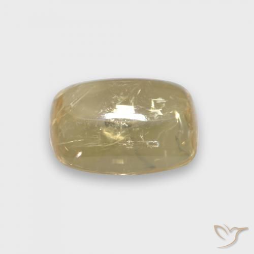 9,17 ctw natürlicher Blasses Gelb Turmalin, Kissen, Transparent
