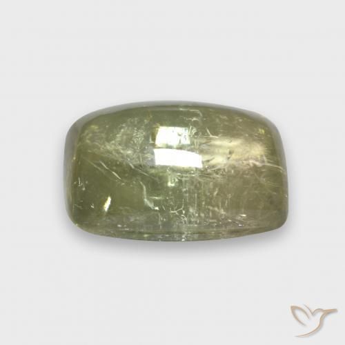 9,17 ctw natürlicher Blasses Cremegelb Turmalin, Kissen, Transparent