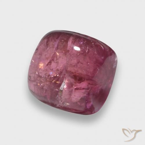 2.13ct Natürlicher Mittelrot Turmalin, Kissen, Transparent