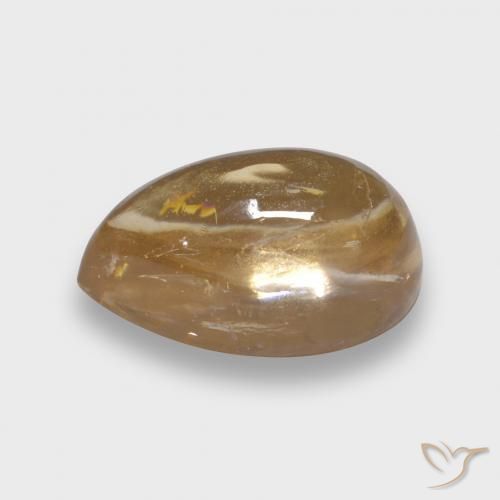 9,17 ctw natürlicher hellgolden Turmalin, Birnenform, Transparent