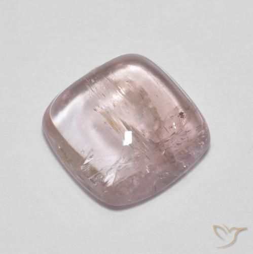 9,17 ctw natürlicher hellrosa Turmalin, Kissen, Transparent