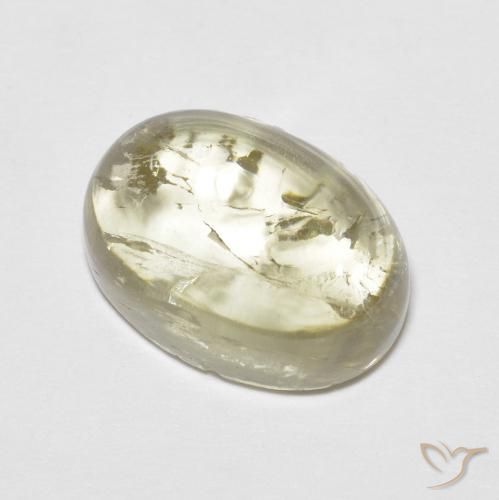 9,17 ctw natürlicher Blasses Gelb Turmalin, Oval, Transparent