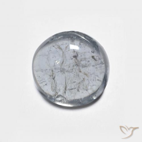 1.88ct Natürlicher Dunkelgrau Turmalin, Runden, Transparent, Photo A