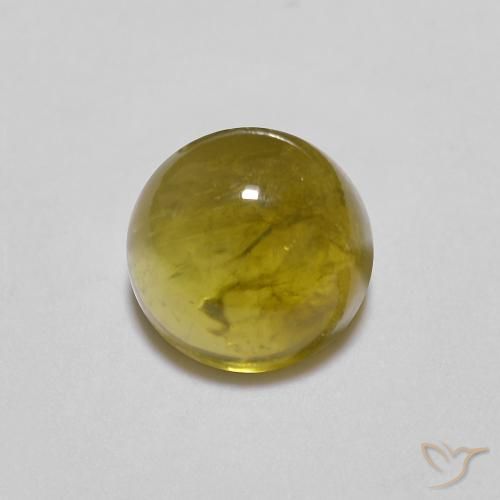 0.90ct Natürlicher Erdiges Gold Turmalin, Runden, Transparent