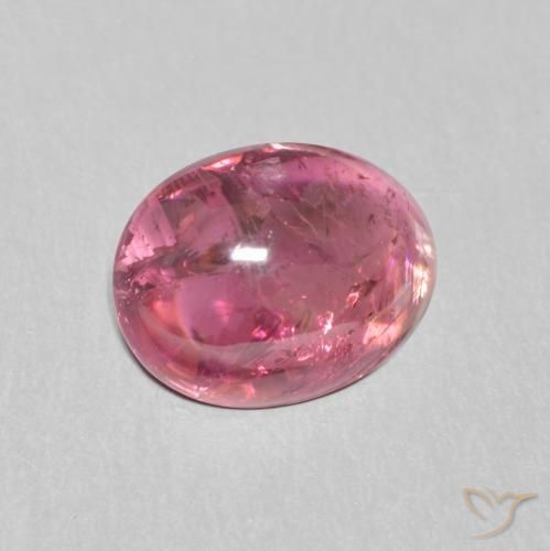 9,17 ctw natürlicher Himbeerrot Turmalin, Oval, Transparent