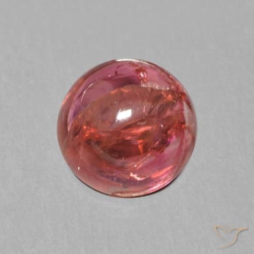 1.35ct Natürlicher rötlich-lila Turmalin, Runden, Transparent